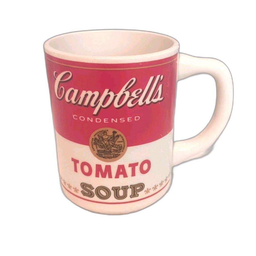 Rare Vintage Campbells Tomato Soup Mug Impressed Maple Leaf Mark/Made In Canada